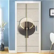 Door Stickers Modern Geometric 3D Door Sticker for Room Entrance Corridor Waterproof PVC Self-Adhesive Wall Mural Poster(B,77x200cm)