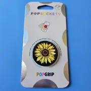 Popsockets Popgrip: Phone Holder & Stand w/Swappable Top - SUNNYSIDE BLACK