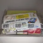 Home Depot Fireworks Corn Hole Bean Bag Toss Kids Workshop 2023 Kit Pin Included