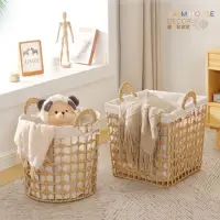 在飛比找momo購物網優惠-【Warm House Decor 暖和家居】藤編圓形方形小