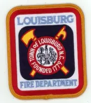 NORTH CAROLINA NC LOUISBURG FIRE DEPARTMENT NICE SHOULDER PATCH POLICE SHERIFF