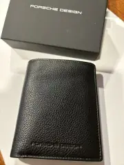 AWESOME Porsche Design Trifold Kartenetui Leather Black Voyager Billfold 11 P
