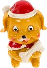 Creative Puppy Ornaments Fairy Figurines Car Dashboard Ornament Car Decor Car Accessories for Men Interior Micro Landscape Decorations Rearview Mirror Dog Pendant Synthetic Resin