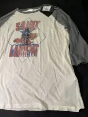 NEW XXL SAINT LAURENT WITH TAGS DISTRESSED ROBOT TSHIRT MENS 2XL SHIRT AUTHENTIC