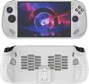 Walieoka Protective Case for Lenovo Legion Go S Game Console,TPU Protective Cover with Ergonomic Grip - Anti-Collision and Non-Slip (White)