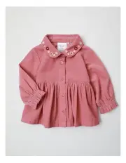 [Sprout] Pin Cord Tiered Top in Blush