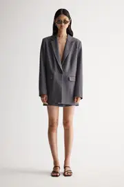 Colette Blazer Slate Size 14 | Elka Collective