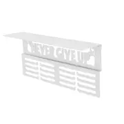 White Medal Hanger Display with Shelf - Easy Install Metal Award Rack Trophy Shelf for Walls Holds Sports Medals