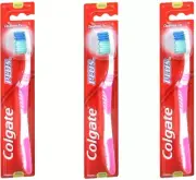 Colgate Plus Manual Toothbrush Adult Full Head Medium (3 Pack)