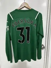 Manchester City 21/22 GK Ederson Long Sleeve BNWT Large