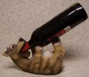 Wine Bottle Holder and/or Decorative Sculpture Deer Lying Down NEW