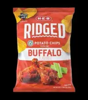 Ridged Buffalo Flavored Potato Chips 9oz Bag