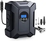 Tire Inflator Portable Air Compressor, 12V DC Air Pump for Car Tires 150 psi Digital Auto Tire Pump for Car Bike Motorcycles Ball