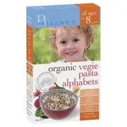 Bellamy's Organic Vegie Pasta Alphabets 200g