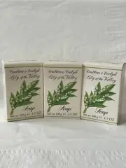 Crabtree & Evelyn "Lily Of The Valley" 3 X 100 Gram Bar Soaps