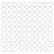 100 Pcs Clear Hangers Roman Curtain Hooks Rod Circle Accessories Rings