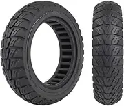 ZAITUO 9.5x2.5-6.1 9.5" Off-Road Honeycomb Tyre, Air Pocket Non-Pneumatic Solid Tyre w/Slot 45mm Replacement for NIU KQi3 Pro/Max/Sport Scooter Electric KickScooter Tire Wheel Parts (B x1)