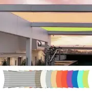 7'X13' Rectangle Sun Shade Sail UV Block Canopy Cover Garden Pool Outdoor