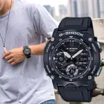 【CASIO 卡西歐】G-SHOCK 極簡強悍耐衝擊運動腕錶/黑 (GA-2000S-1ADR)