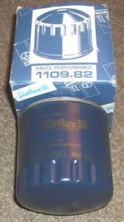 PEUGEOT OIL FILTER #1109.82 NEW OLD STOCK SEE THE MODELS AS PRINTED ON THE BOX