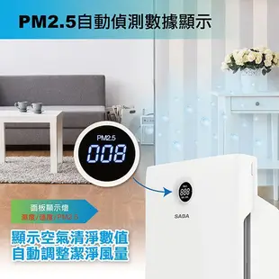 SABA PM2.5顯示抗敏空氣清淨機 SA-HX01(公司貨) 現貨 廠商直送