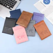World Thin Slim Travel Passport Holder Wallet Gift PU Leather Card Case Cov_$d