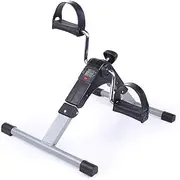 Pedal Exercisers Mini Exercise Bike Portable Home Pedal Exerciser Fitness Leg Arm Cardio Training Adjustable Resistance LCD Display Women Men