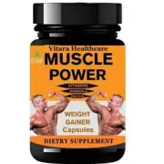 Muscle Gainer BODY GROW Fast Weight Gain 60 CAPSULES, Free Shipping, Pack of 5 .