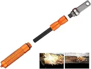 Outdoor Survival Magnesium Flint and Steel Striker Fire Starter Lighter Stick