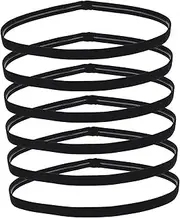 [YARNOW] Men's Sports Headband Sweat Band Sports Headbands Sweatbands Hair Band Men Headband Headbands for Men Workout Headbands Hairband for Men Sports Head Bands Black Nylon