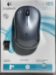 Logitech M185 Wireless 2-Button Optical Mouse w/Scroll-Wheel Nano NEW