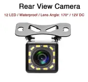 Reverse 170o Camera 12 LED Car Waterproof Rear View Parking Camera Night Vision
