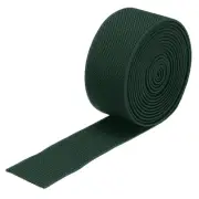 Twill Wide Elastic Band 1.2" Flat 2 Yard Dark Green for Sewing