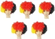 Suesacy Universal Football Cap Men Women Wig Hat Breathable Soft for Outdoor Tournament Fan European Cup Games Easy Install A
