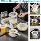 Kitchen Ultra Fine Nylon Mesh Strainer Plastic Sieve Filter Spoon For Soy Mi WSP
