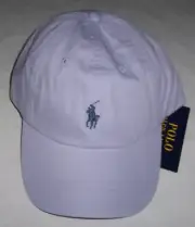 NWT Polo Ralph Lauren SPRING IRIS PURPLE Men's Chino Baseball Cap Hat BLUE Pony