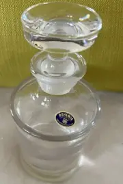 Bohemia Czech Crystal Decanter 24 Percent Lead Whiskey Wine Vintage