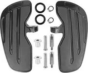 Indian Scouts Bobber Floorboards, Aluminum Motorcycle Front Motorcycle Footpeg Fit for Indian Scouts Sixty Bobber 2015 To 2021 (Black)