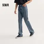 SEMIR DENIM JEANS 男士 2024秋季新款復古風做舊長褲時尚百搭直筒褲