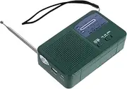 SHOWERORO Emergency Hand Crank Radio with Flashlight Phone Charger Solar Powered Survival Tool for Outdoor Camping Portable Multi Function Emergency Device with Sos Alarm and Weather Alerts
