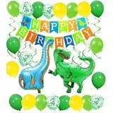 在飛比找遠傳friDay購物優惠-【WIDE VIEW】恐龍主題派對生日氣球套組(BL-09)