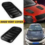 Carbon Car Decorative Air Flow Intake Scoop Bonnet Simulation Vent Cover Hood US