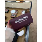 🇬🇧英國代購 BURBERRY HAZELMERE  經典LOGO皮革WOC包 酒紅色 80463091