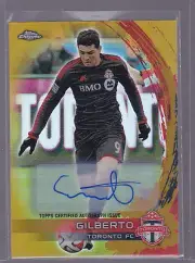 2014 Topps Chrome MLS Autographs Gold Refractors #MAGI Gilberto Auto 44/50