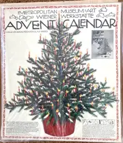 1985 NEW Sealed Metropolitan Museum of Modern Art Advent Caledar with Ornaments