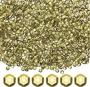 uxcell 2-Pack Loose Sequins Bulk, 2 mm Round Cup Sequins for Wedding/Sewing/DIY Craft/Garments Accessories, PVC Spangles with Holes [Light Gold, Silver, Around 3000 Pcs]