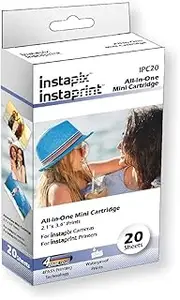 Minolta Instaprint 2 Pack Instaprint Cartridges with 20 Total Prints for Instapix Cameras & Bell+Howell Instaprint Bluetooth Printers
