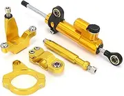 Motorcycle steering damper For CB1300 CB 1300 cb1300 2003-2011 2010 Motorcycle Steering Damper Bracket Set Stabilizer Linear Dampers Mounting Support