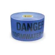 Detectable Mains Marker Tape, Stormwater - 100mm x 250m (BLUE)