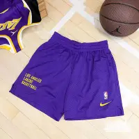 在飛比找Yahoo!奇摩拍賣優惠-球鞋補習班 NIKE NBA 洛杉磯湖人 透氣 網眼 雙層 